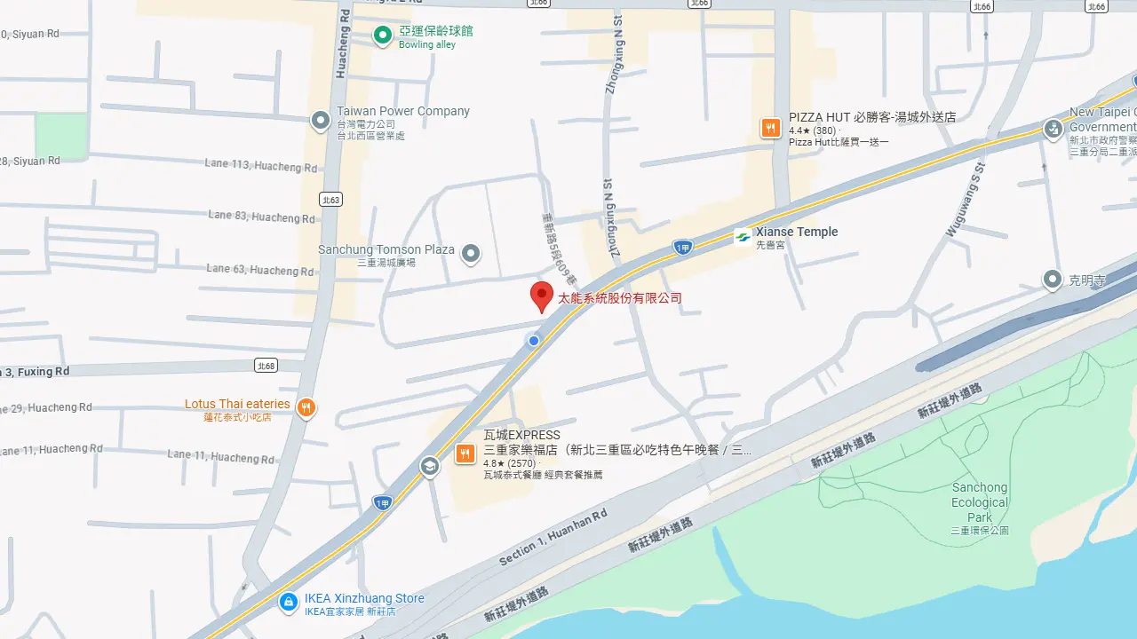 Abestar office location map (legal entity: Tai-Neng System Co., Ltd.)